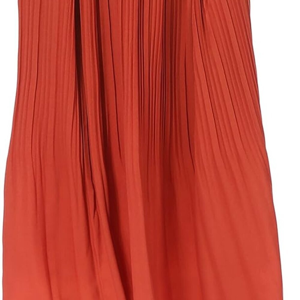 Pleated Midi Skirts for Women with Pockets, Elastic High Waisted Skirt Reg & Plu